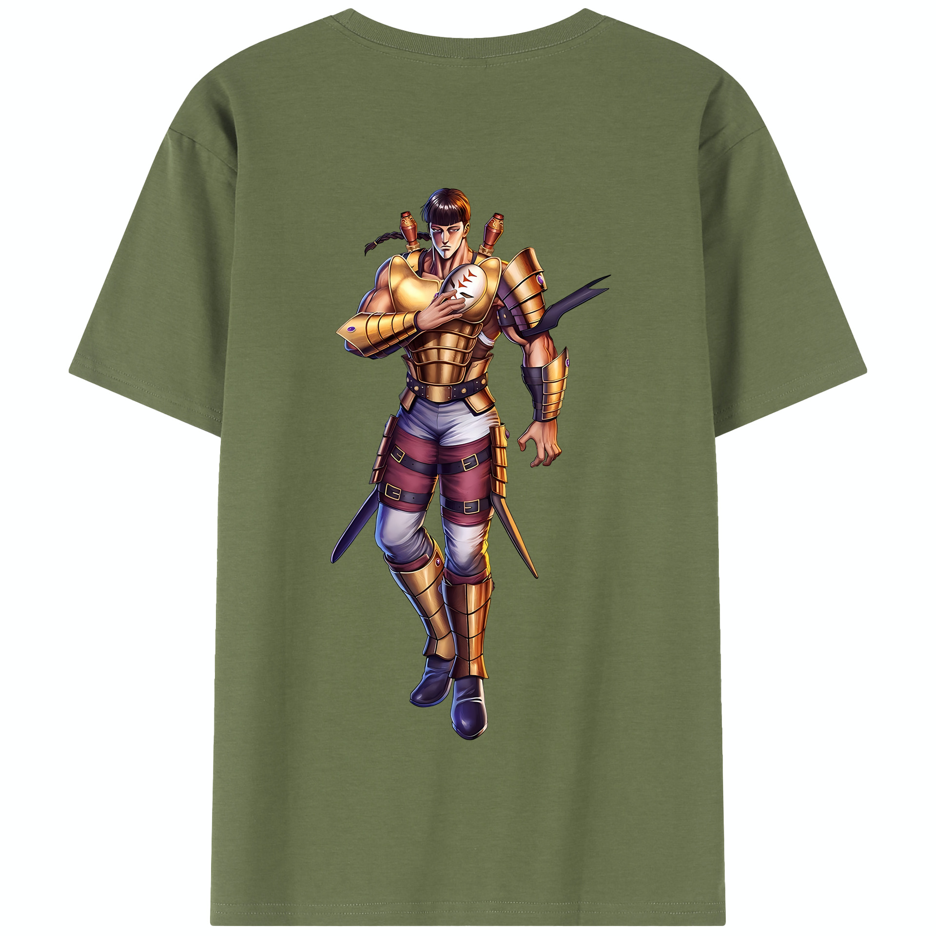 （画像用） 北斗の拳 Fist of the North Star 綿100％半袖Tシャツ（背面プリント）